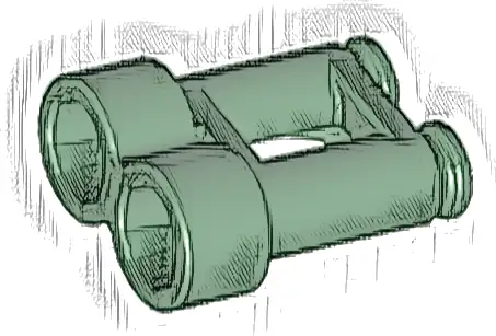 Minifigure, Utensil Binoculars Town