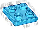Część LEGO® 3022 Płytka 2 x 2