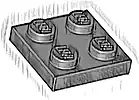 Część LEGO® 3022 Płytka 2 x 2
