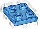 Część LEGO® 3022 Płytka 2 x 2