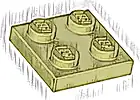 Część LEGO® 3022 Płytka 2 x 2