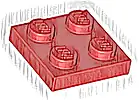 Część LEGO® 3022 Płytka 2 x 2