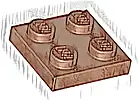 Część LEGO® 3022 Płytka 2 x 2