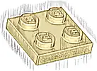 Część LEGO® 3022 Płytka 2 x 2