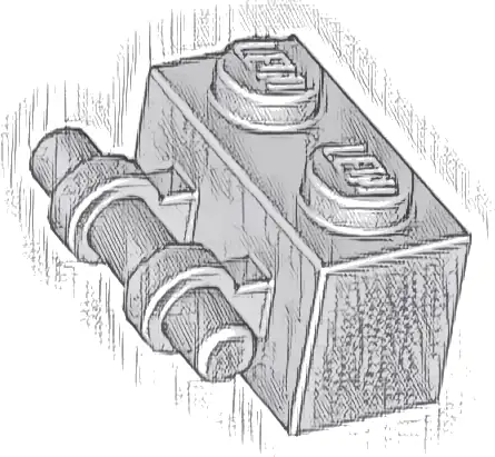 Brick, Modified 1 x 2 with Bar Handle on Side