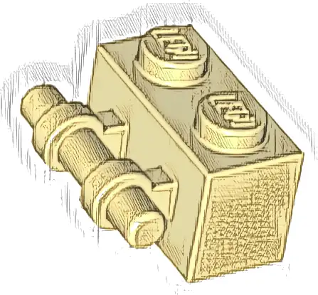 Brick, Modified 1 x 2 with Bar Handle on Side