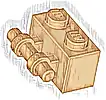 Część LEGO® 30236 Klocek, Zmodyfikowany 1 x 2 z Uchwytowym Prętem z Boku
