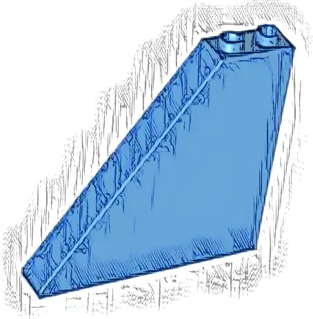 Slope 55 6 x 1 x 5 without Bottom Stud Holders