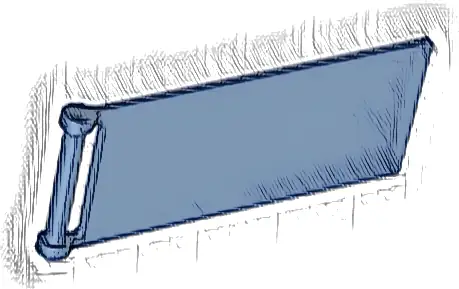 Flag 7 x 3 with Bar Handle