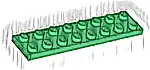 Część LEGO® 3034 Płytka 2 x 8