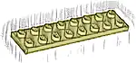 Część LEGO® 3034 Płytka 2 x 8