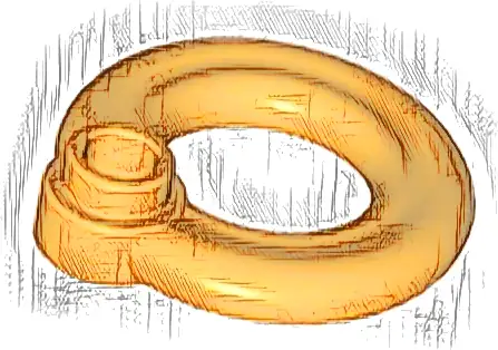 Minifigure, Utensil Flotation Ring (Life Preserver)