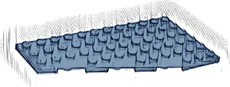 Wedge, Plate 12 x 6 Left