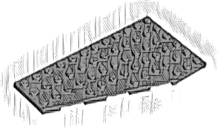 Wedge, Plate 12 x 6 Left