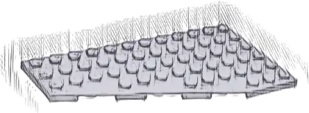 Wedge, Plate 12 x 6 Left