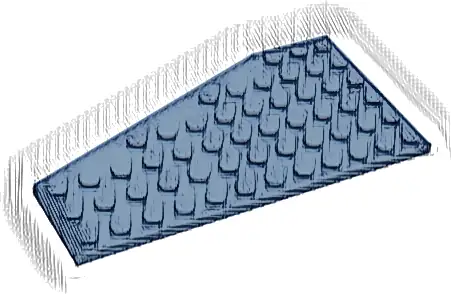 Wedge, Plate 12 x 6 Right