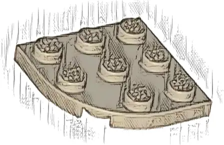 Plate, Round Corner 3 x 3