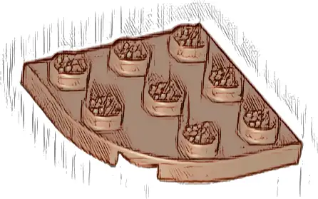 Plate, Round Corner 3 x 3