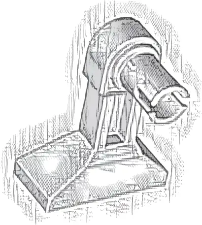 Leg Mechanical, Droid with Technic Pin