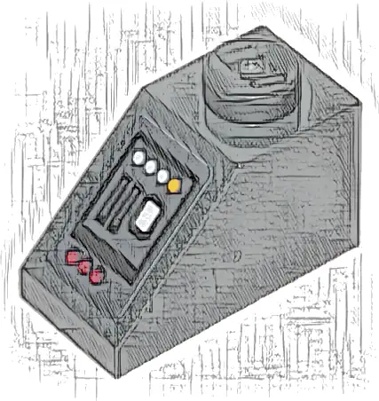 Slope 45 2 x 1 with SW Mandalorian Forge Control Panel Pattern (Sticker) - Set 75319