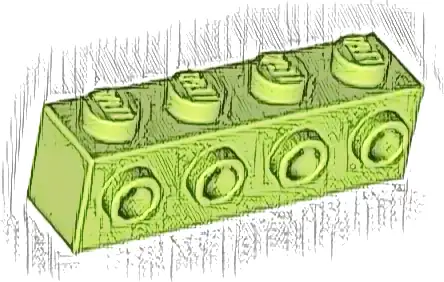 Brick, Modified 1 x 4 with Studs on Side