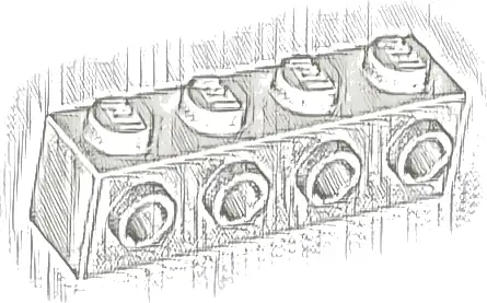 Brick, Modified 1 x 4 with Studs on Side