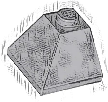 Slope 45 2 x 2 Double Convex Corner
