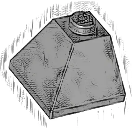 Slope 45 2 x 2 Double Convex Corner