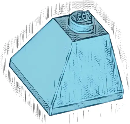 Slope 45 2 x 2 Double Convex Corner