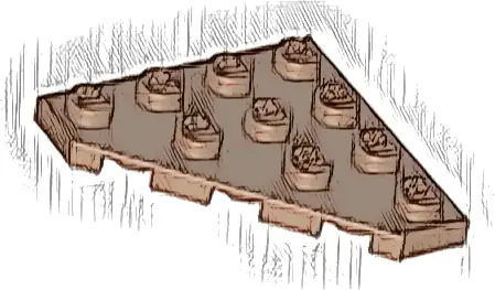 Wedge, Plate 4 x 4 Cut Corner