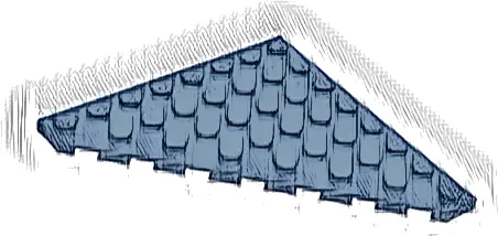 Wedge, Plate 8 x 8 Cut Corner