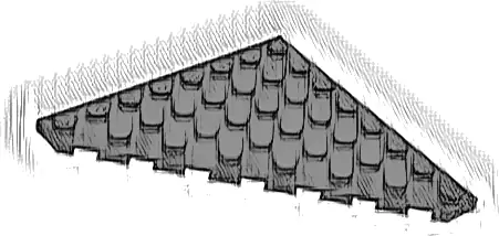 Wedge, Plate 8 x 8 Cut Corner