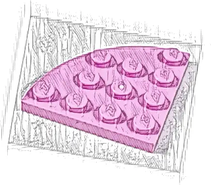 Plate, Round Corner 4 x 4