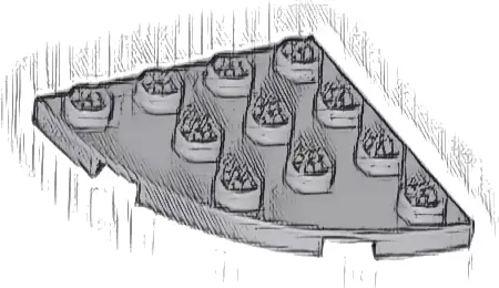 Plate, Round Corner 4 x 4