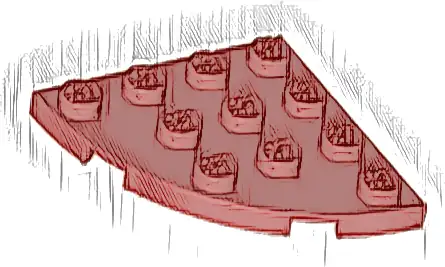Plate, Round Corner 4 x 4