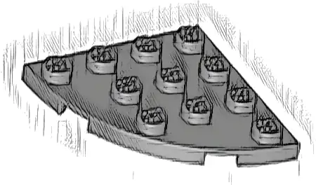 Plate, Round Corner 4 x 4