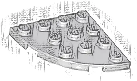 Plate, Round Corner 4 x 4