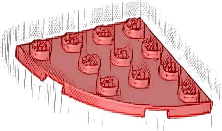 Plate, Round Corner 4 x 4