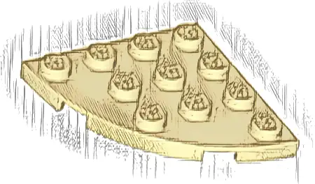 Plate, Round Corner 4 x 4