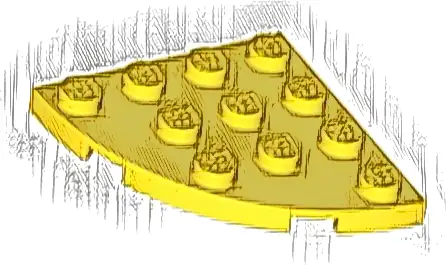 Plate, Round Corner 4 x 4