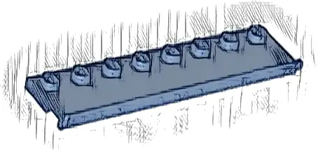 Plate, Modified 2 x 8 with Door Rail