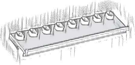 Plate, Modified 2 x 8 with Door Rail