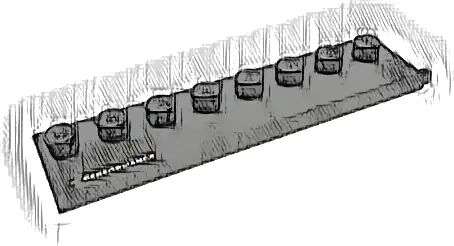 Plate, Modified 2 x 8 with Door Rail with Dark Red Capital Letter E and White 'PERFORMANCE' Pattern Model Right Side (Sticker) - Set 76909