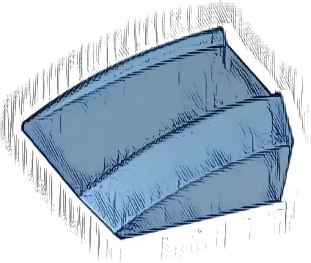 Slope, Curved 2 x 2 Lip