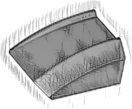 Slope, Curved 2 x 2 Lip