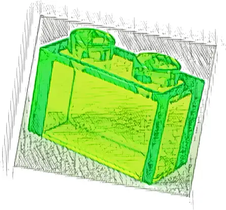 Brick 1 x 2 without Bottom Tube