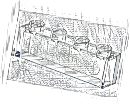 Brick 1 x 4 without Bottom Tubes