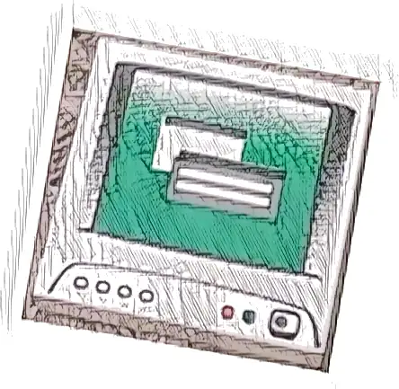 Tile 2 x 2 with Computer Monitor with Dark Bluish Gray Circle Power Switch Pattern