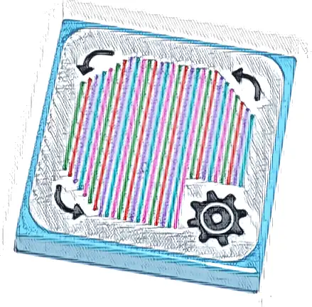 Tile 2 x 2 with Super Mario Scanner Code Customization Time Block, Gear and Curved Arrows, Square Corner Pattern (Sticker) - Set 71380