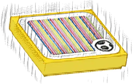 Tile 2 x 2 with Super Mario Scanner Code Yoshi Egg Pattern (Sticker) - Set 71400